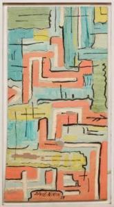 NIXON David Sinclair 1904-1967,Untitled (Geometric Abstract),1959,Neal Auction Company US 2022-02-16