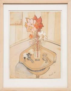 NIXON David Sinclair 1904-1967,Untitled (Interior Scene),1965,Neal Auction Company US 2022-02-16