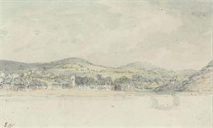 NIXON John 1760-1818,A coastal town viewed from the sea,1811,Christie's GB 2010-11-10