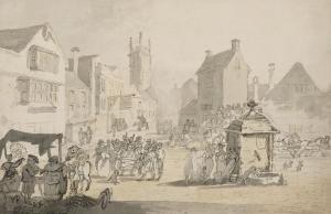 NIXON John 1760-1818,The High Street, Glastonbury, Somerset,Christie's GB 2022-07-05