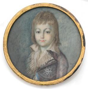 Nizza David,Portrait du dauphin Louis XVII en costume aubergin,Pierre Bergé & Associés FR 2017-12-08
