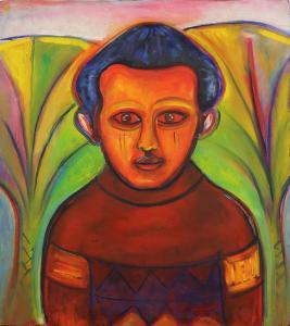 Nnaggenda Francis 1936,Boy with Red Eyes,1971,Clars Auction Gallery US 2019-08-10