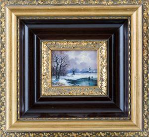 NOACK Th 1900,Winterlandschaft mit zugefrorenem,Leo Spik DE 2017-09-28