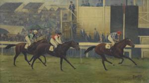 NOBLE Charles 1900-1900,''Brulette'' (E.C. Elliott) Winning The Oa,1931,Rowley Fine Art Auctioneers 2022-05-07