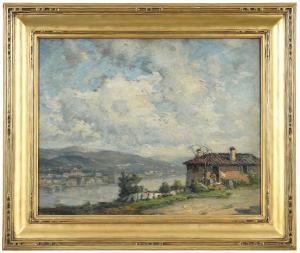 NOBLE James Campbell 1846-1913,Looking to Fiesole, Florence,Brunk Auctions US 2023-11-17
