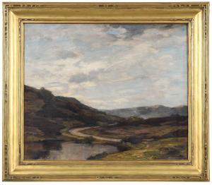NOBLE James Campbell 1846-1913,Road to the Trossachs, Scotland,Brunk Auctions US 2023-11-17