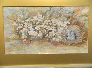 NOBLE W.J,Still life of a bird's nest and flowering branch,1912,Crow's Auction Gallery GB 2017-01-18
