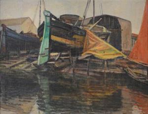 NOCI Arturo 1874-1953,Darsena (le barche),1920,Meeting Art IT 2021-03-13