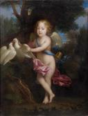 NOCRET Jean 1615-1672,Portrait d'un jeune garçon en Cupidon,Tajan FR 2011-12-14