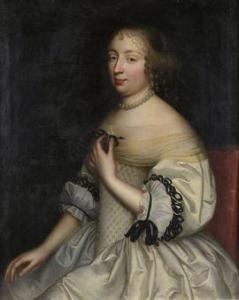 NOCRET Jean 1615-1672,Portrait de dame en robe de cour,Etienne de Baecque FR 2021-03-19