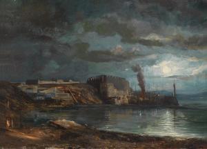 NOEL Alexandre Jean 1752-1834,View of Mers el Kebir on the North-West Coast o,1814,Palais Dorotheum 2011-04-12