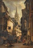 NOEL Jules Achille 1815-1881,The Bustling Market,Skinner US 2013-02-01