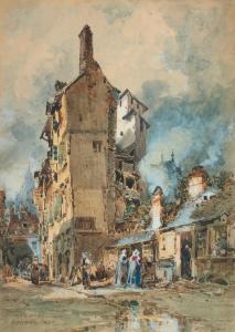 NOEL JULES 1810-1880,Rue de Rennes,1870,AuctionArt - Rémy Le Fur & Associés FR 2023-12-12