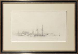 NOEL JULES 1810-1880,Voilier à deux mâts à l'embouchure de l'Odet,1840,Adjug'art FR 2023-07-08