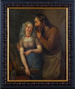 NOEL Peter Paul Joseph 1789-1822,Couple d'Amoureux,Galerie Moderne BE 2019-03-26