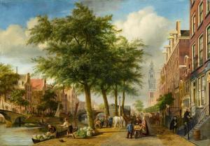NOEL Peter Paul Joseph 1789-1822,Prinsengracht in Amsterdam,1813,Lempertz DE 2020-11-14