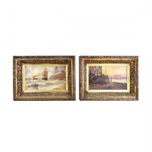 NOEL Pol 1800-1900,Boat Scenes with Figures,Kodner Galleries US 2019-07-17