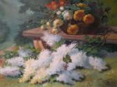 NOEL Pol 1800-1900,Jeté de roses et de lilas au pied dun banc,Daguerre FR 2011-06-22
