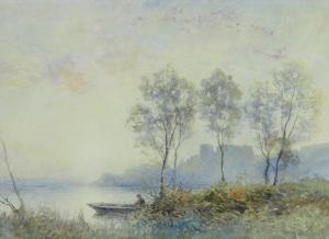 NOELL J.B 1900-1900,Punt on the river,1909,Burstow and Hewett GB 2013-05-01