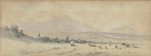 NOERR Julius 1827-1897,View of the Wendelstein Mountain,1871,Neumeister DE 2019-10-22