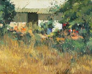 NOGUERA Pere 1941,Jardín silvestre.
 Oleo sobre lienzo. 33 x 41 cms,Brok ES 2007-07-17
