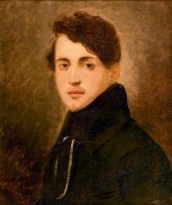 NOGUES Jules 1809-1868,Portrait de jeune homme,1833,Beaussant-Lefèvre FR 2018-01-31