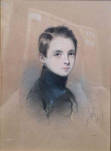 NOGUES Jules 1809-1868,Profil d'enfant,1837,Millon & Associés FR 2018-10-05