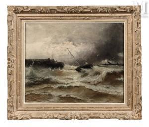 NOIROT Emile 1853-1924,Voiliers par tempête,Millon & Associés FR 2023-10-11