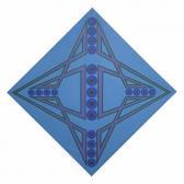 Nolan Evin 1930,Diamond Abstract - blue discs,Adams IE 2015-04-22