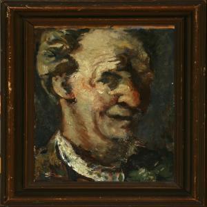 NOLDE Emil Hansen 1867-1956,Portrait of a man,Bruun Rasmussen DK 2010-01-25