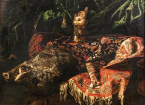 NOLETTI FRANCESCO IL MALTESE 1611-1654,Still life with a boar,Sotheby's GB 2021-06-15