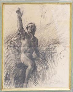 NOMELLINI Plinio 1866-1943,Giovane a cavallo,1903,Daliano Ribani Aste IT 2025-07-22
