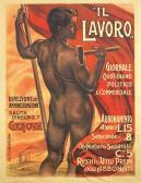 NOMELLINI Plinio 1866-1943,Manifesto per «Il Lavoro» di Genova,1903,Farsetti IT 2019-04-13