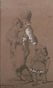 NONNENKAMP RUDOLF,FATHER AND CHILDREN,1862,Sloans & Kenyon US 2011-04-15