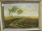 NOORMAN C,Continental View with Poppies in a Cornfield,Tooveys Auction GB 2017-01-25