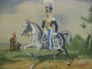 NORBURY J 1800-1800,Portrait of a mounted Dragoon in a landscape,Peter Francis GB 2010-07-20