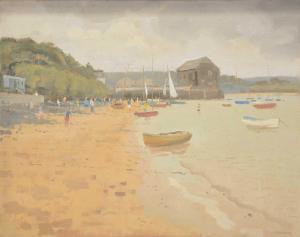 NORDEN Gerald 1912-2000,A Beach with sailboats at low tide,Gilding's GB 2024-04-16