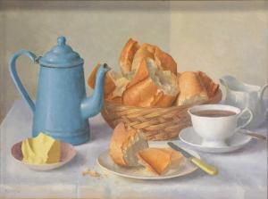 NORDEN Gerald 1912-2000,Still life with Bread,1988,Gilding's GB 2024-04-16