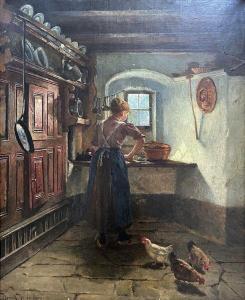 NORDENBERG Henrik 1857-1928,Woman in the Kitchen,Montefiore IL 2021-10-12
