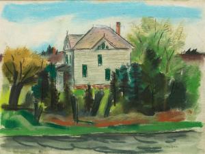 NORDFELDT Bror Julius Olsson 1878-1955,PORTRAIT OF A HOUSE,Amelia Jeffers US 2024-03-07