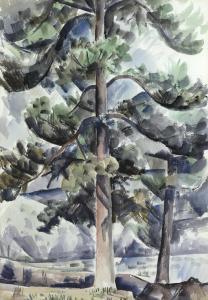 NORDFELDT Bror Julius Olsson 1878-1955,Tree study,Bonhams GB 2016-08-02