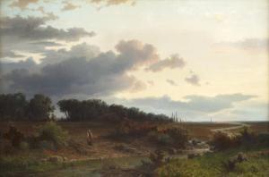 NORDGREN Axel Wilhelm 1828-1888,Extensive river landscape,1888,Nagel DE 2023-11-08