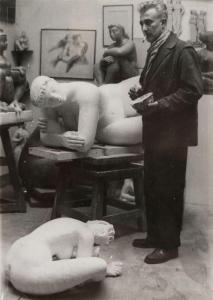NORDMANN Germaine 1902-1997,Volti dans son atelier,Baron Ribeyre & Associés FR 2023-02-17
