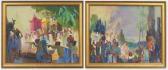 NORDSTROM Carl Harold 1876-1965,Far East processions,CRN Auctions US 2017-04-30