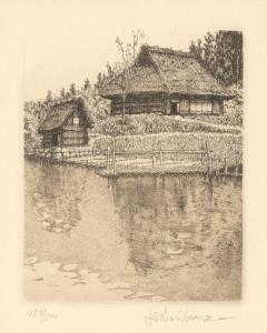 NORIKANE Hiroto 1949,Untitled (Farmhouse),Santa Fe Art Auction US 2023-03-16