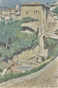 Norman Hepple 1908-1984,ITALIAN VILLAGE,Sotheby's GB 2017-09-13