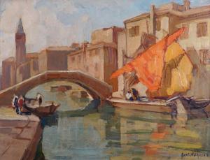 NORMAN Knut 1896-1977,A Venetian Canal Scene,John Nicholson GB 2017-05-31