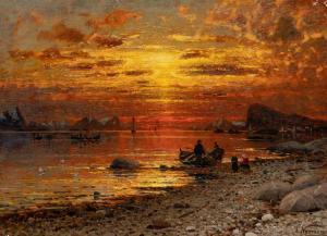 NORMANN Adelsteen 1848-1918,Coastline in the Evening Light,William Doyle US 2023-11-15