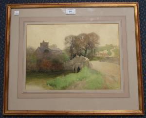 NORRIS Hugh L 1863-1942,Coombe, Brissell Bridge,1900,Tooveys Auction GB 2019-07-17