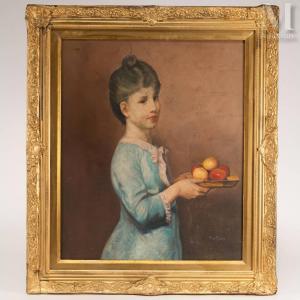 NORRIS P 1900-2000,Jeune fille aux pommes,Millon & Associés FR 2023-06-15